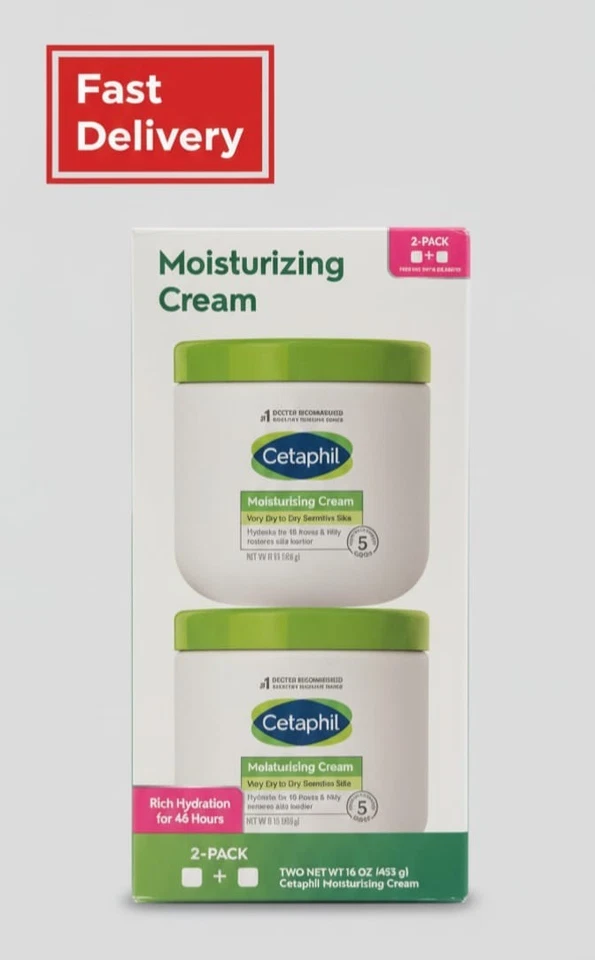 Crema hidratante Cetaphil, 16 oz., paquete de 2 Foto 1 de 1