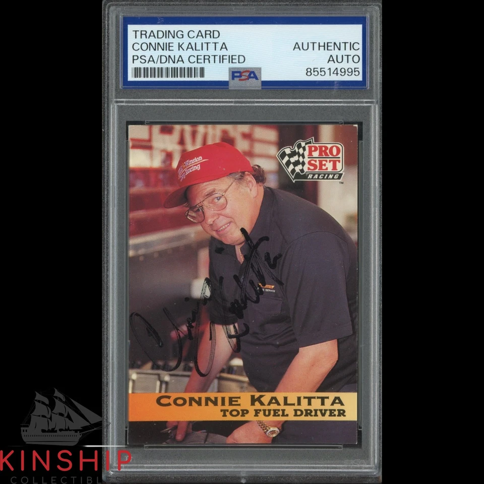Connie Kalitta signed 1992 Pro Set Racing Card PSA DNA Slabbed Auto C4647 - Image 1 of 1