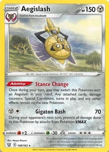 Pokémon TCG Pokémon Aegislash Aegislash Rare Regular - Imagen 1 de 2