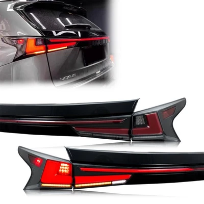 LED 尾灯适用于雷克萨斯 NX300h NX200t 2015 - 2021 后灯套件组件 — 第 1/4 张图片