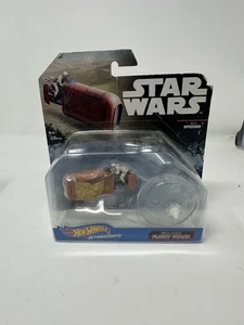 Vehículo fundido a presión Hot Wheels Star Wars REY'S SPEEDER con soporte de vuelo - Imagen 1 de 2