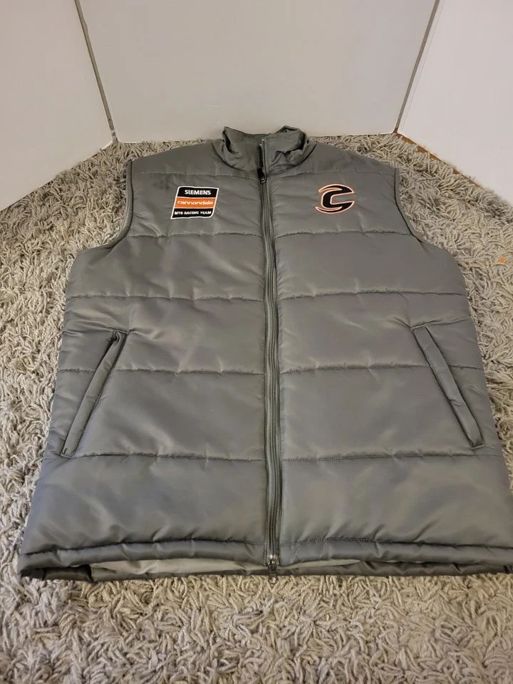 Rare CANNONDALE MTB RACING TEAM SEIMENS Insulated Vest FULL ZIP ~Medium~ - Image 1 of 4