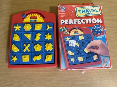 Perfection MB Games Retro Vintage Travel Game 1994 Travel Holiday Family Game VG - Image 1 of 4