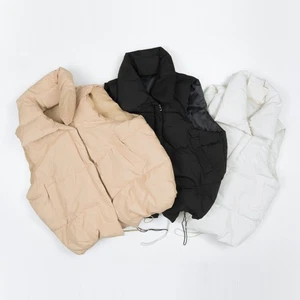 High Level HL Damen High Collar Puffer Weste Puffer Jacke Umlegekragen - Bild 1 von 19