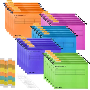 A4 Suspension Files, 30PCS Polypropylene Filing Cabinet Suspension Files wit... - Picture 1 of 12