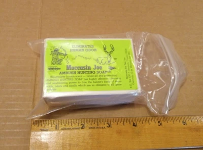 Jabón de caza Mocasín Joe Ambush Nuevo de Lote Antiguo Stock Sin Abrir Foto 1 de 4