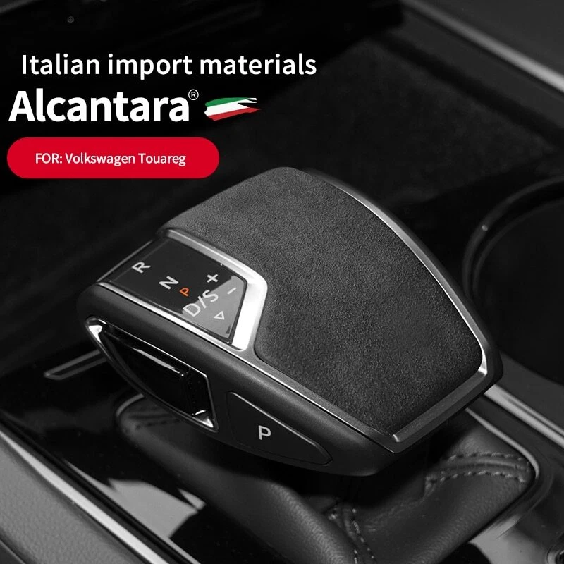 For Volkswagen Touareg Gear Lever Stick Shift Knob Cover Shell Alcantara Suede - Image 1 of 4
