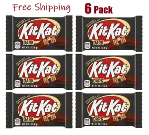 KIT KAT Dunkle Schokolade Oblate Schokoriegel, 1,5 oz (6 Stück) - Bild 1 von 3