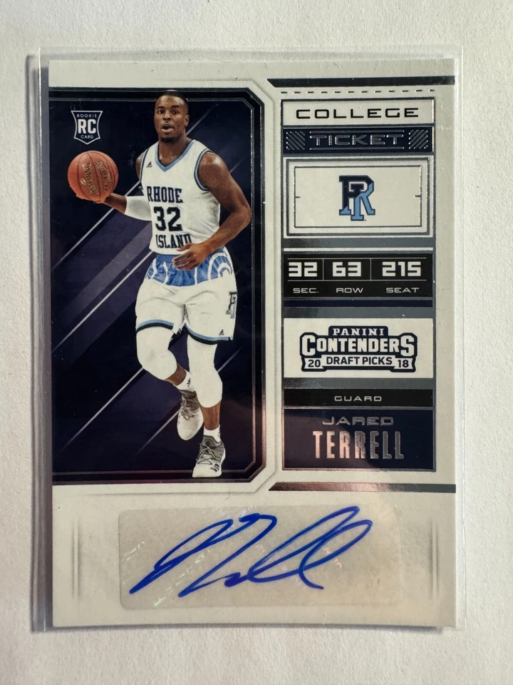 K275,297  - 2018-19 Panini Contenders Draft Picks #99 Jared Terrell Auto RC - Image 1 of 1