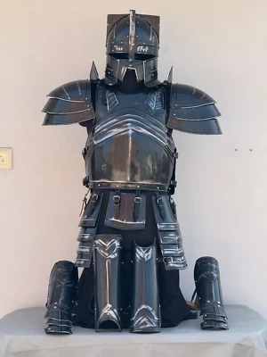 Moria Dwarf Dwarven Steel Knight Armor Suit Full Body Armor With Cuirass Pauldro - Image 1 of 4