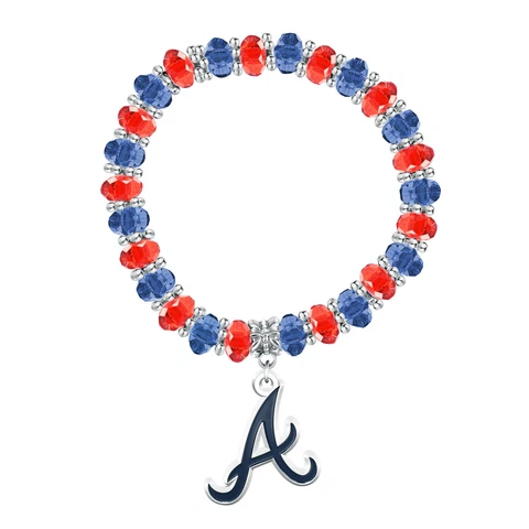 Atlanta Braves Two-Tone Beaded Bracelet Cover