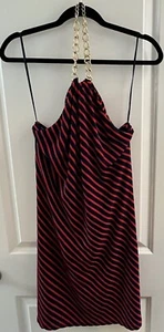 Ralph Lauren Women’s Midi Dress Sz 6 Chain Neck Casual Spring Summer - Picture 1 of 4