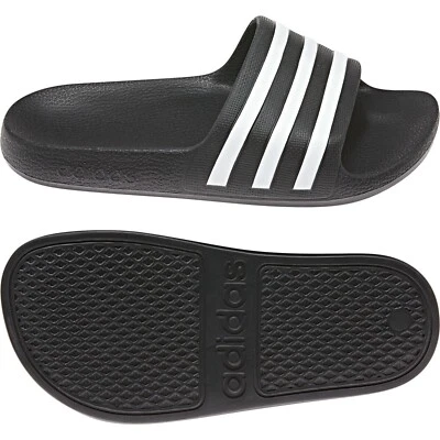 Adidas Boys Slides Girls Kids Adilette Aqua Sliders Flip Flops Sandals Shoes - Image 1 of 4