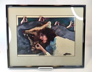 Lección de voz #1 de 10 edición limitada por Ann Marie LaBlanc arte digital original '88 Wolf - Imagen 1 de 8