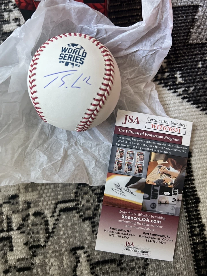 JORGE SOLER Signed AUTO 2021 World Series BASEBALL MVP Atlanta Braves JSA WS MVP - Image 1 of 2