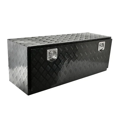 Aluminum 48"X17"X18" Truck Underbody Tool Box Trailer RV Bed Storage+Lock Key - Image 1 of 4