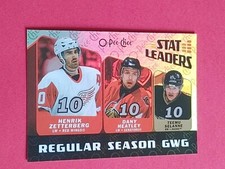 2007-08 O-PEE-CHEE Stat Leaders Rainbow Foil #SL7 Zetterberg Selanne Heatley 