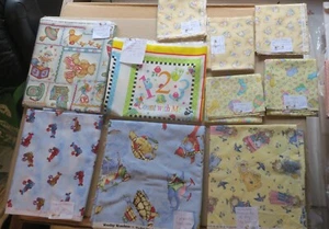15 1/4 yards,16 pcs cotton fabric,kids,animals,numbrs,planes,letters & 20 smalls - Picture 1 of 24