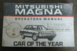 Mitsubishi Magna TM Owners Manual (June 86) - Picture 1 of 3