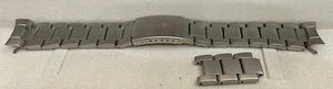 20mm Watch Strap Timex Stainless Steel Round End Links Matte Plus 3 Links - Picture 1 of 7
