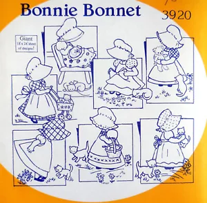 TANTE MARTHA'S HOT IRON TRANSFERS #3920 BONNIE MÜTZE SONNENHAUBE STICKEREI UNBENUTZT - Bild 1 von 4