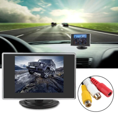 3.5 Inch Vehicle Reverse Display Car Rear View Monitor for Parking Backup Camera - Image 1 of 4