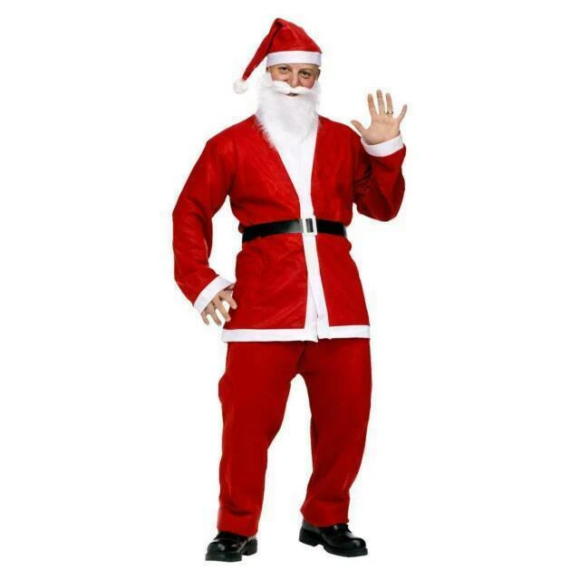Fun World 7508STD Pub Crawl Santa Suit Adult Christmas Costume - Red