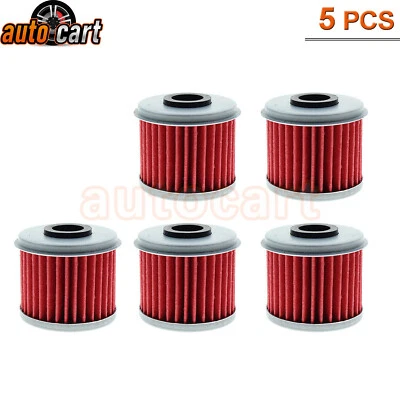 5pcs Oil Filter Filters for Honda 2002-2017 CRF450R / 2005-2017 CRF450X - Image 1 of 4
