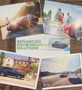 Lot 4 TOYOTA Full LINE SALES BROCHURES 2015 2016 2017 2018 Environmental Booklet - Picture 1 of 10