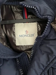 Auth Mens Moncler Navy Wool Down Jacket Coat Men - Picture 1 of 4