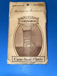 Vintage Chrysnbon Heritage in Miniatures Cane~Seat Chair ~Minikit No. M-540~ New - Picture 1 of 3