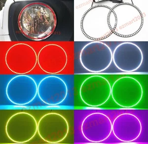 Anillo halo LED RGB para Jeep Renegade 15-18 faro lámpara DRL Bluetooth DRL APP - Imagen 1 de 13