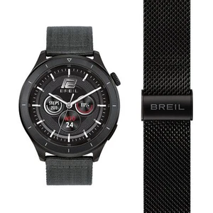 Smartwatch BREIL BC-1 TW2033 Tessuto Grigio Acciaio Nero Mesh GPS Sport - Zdjęcie 1 z 2