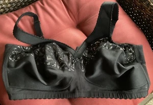 GLAMORISE 1001 WIREFREE, BLACK, MAGICLIFT 38F BRA - Picture 1 of 11