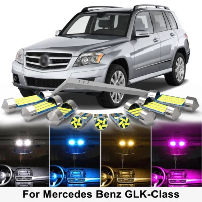 18X LED Interior Light Bulb Kit For Mercedes Benz GLK GLK220 GLK300 GLK350 X204 Foto 1 de 4