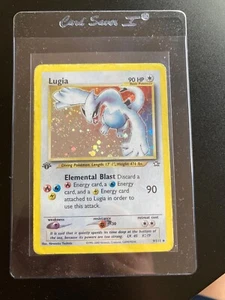 Pokemon TCG Lugia Neo Genesis 9 Holo 1st Edition Holo Rare - Picture 1 of 2