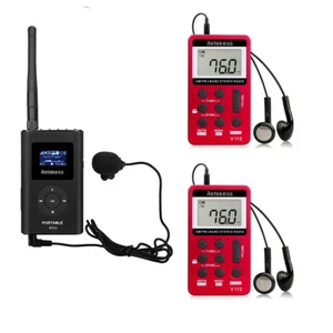 RETEKESS Wireless Tour Guide System 1FT11 Transmitter 2 V112 Receiver for Church - Picture 1 of 15