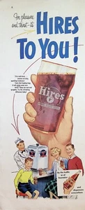VINTAGE 1950s Print Ad ~ Hires Root Beer ~ ...Hires to you! - Picture 1 of 1