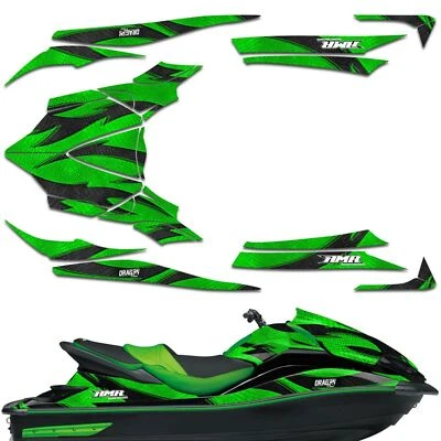 Jet Ski Graphics Decals Stickers For Kawasaki Ultra 300X/310X 11-21 DRAGONFLW G - Image 1 of 2