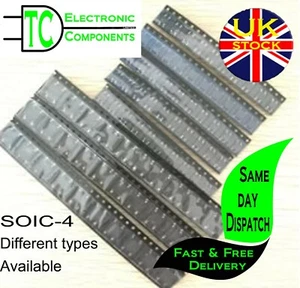 SMD Bridge Rectifiers SOIC4 ASB10 DB107S DB157S DB207S MB6F MB6S MB10S - Picture 1 of 6