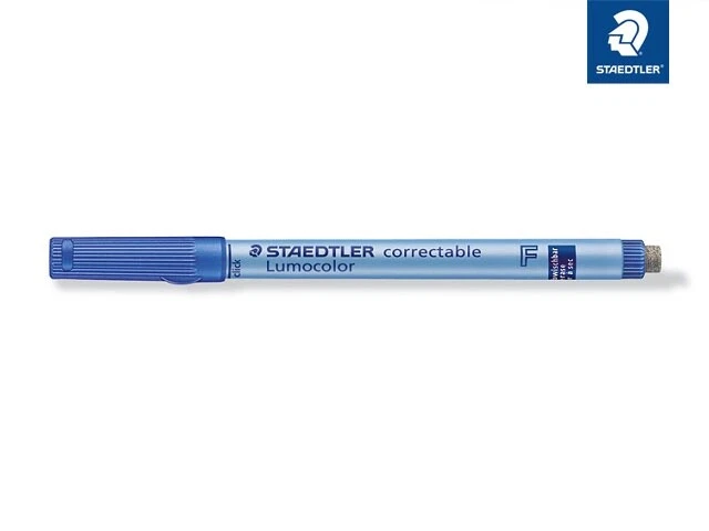 STAEDTLER FOLIENSTIFT LUMOCOLOR CORRECTABLE STIFT F FEIN 0,6 mm BLAU - Bild 1 von 1