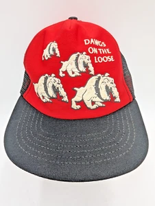 Vintage Georgia Bulldogs UGA Trucker Hat Made In USA Dawgs on the Loose Snapback - Picture 1 of 11