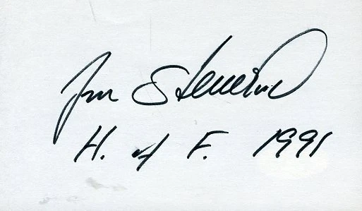 Jan Stenerud Hof 91 Signed Jsa Cert Sticker 3x5 Index Card Authentic Autograph - Image 1 of 1