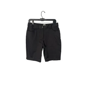 Slazenger flat from black activewear golf shorts pockets women's size 6 - Picture 1 of 5