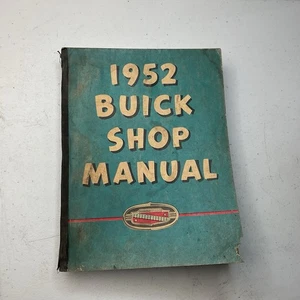 Buick Shop 1952 manual de servicio de reparación manual libro mecánico de automóviles original - Imagen 1 de 7