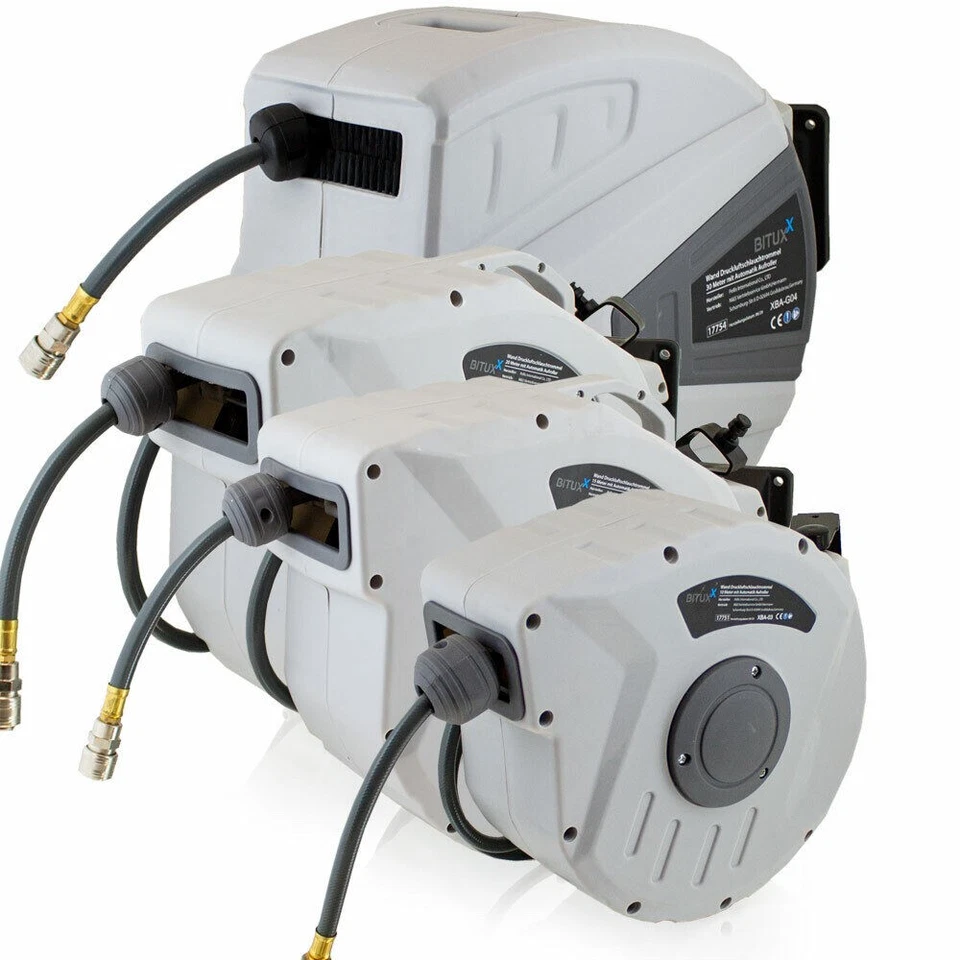 Druckluftschlauchtrommel Luftschlauch Automatikaufroller 1/4" BITUXX - Bild 1 von 1