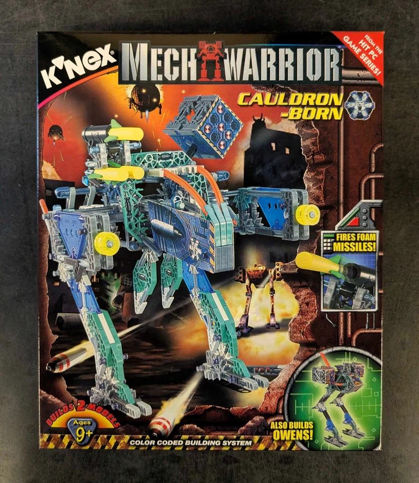 K'Nex Mech Warrior Cauldron-Born BattleMech Box Set FASA Corp - New & Sealed - Image 1 of 3