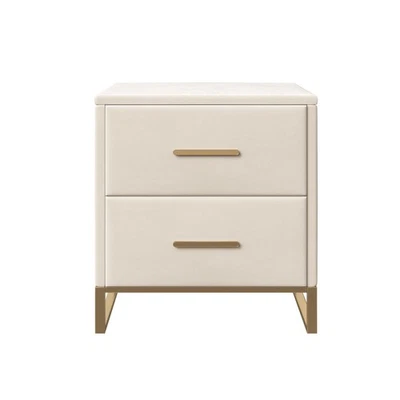 Nachttisch Nachtschrank Nachtkommode Kommode Schublade Samt Schlafzimmer 2er-Set - Bild 1 von 4