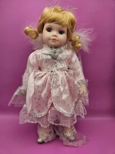 Vtg 1999 Royalton Collection  TINKERBELL 10” Porcelain Doll w Wand  + Outfit - Picture 1 of 11