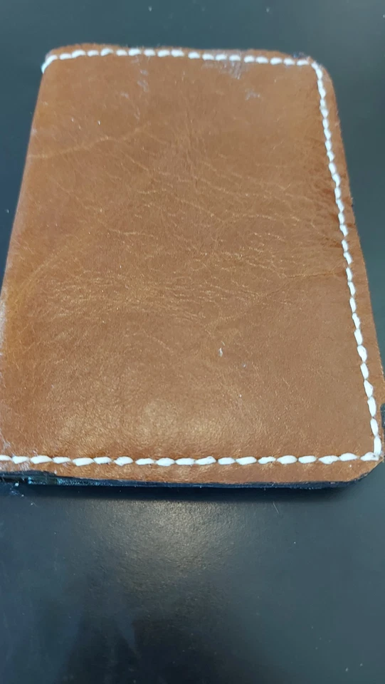 passport case, wallet all leather handmade rfid protected card and bill pockets - Image 1 of 4